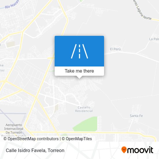 Mapa de Calle Isidro Favela