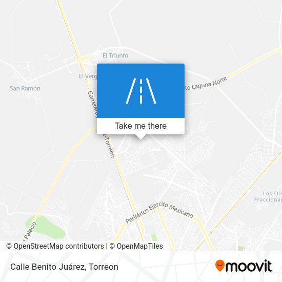 Mapa de Calle Benito Juárez