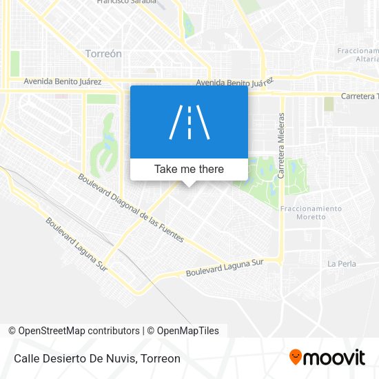 Calle Desierto De Nuvis map