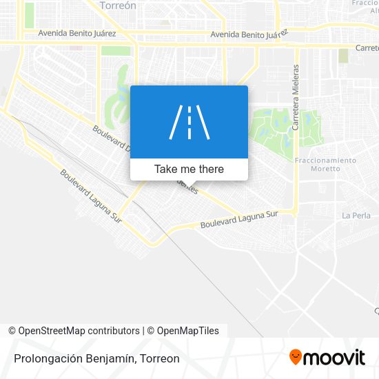 Prolongación Benjamín map
