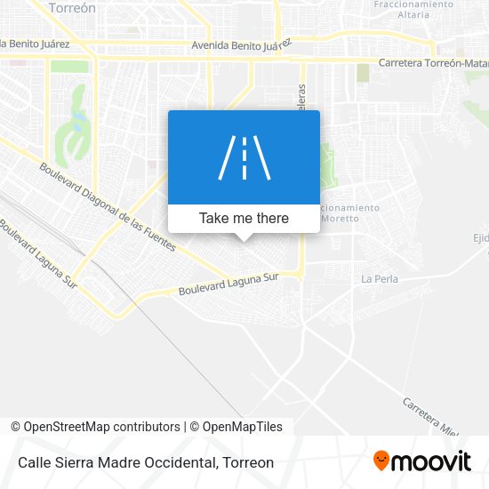 Calle Sierra Madre Occidental map