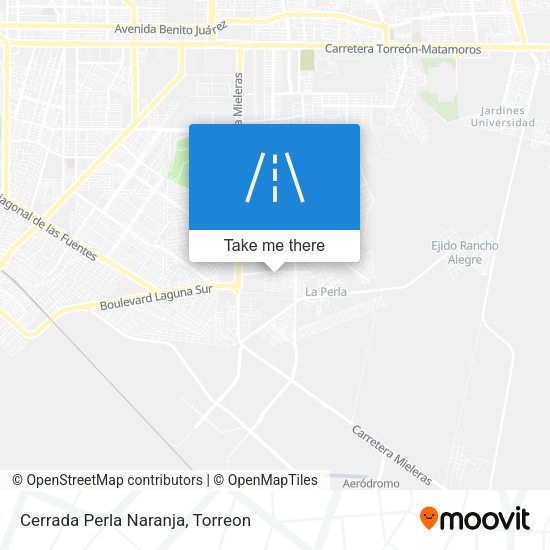 Cerrada Perla Naranja map