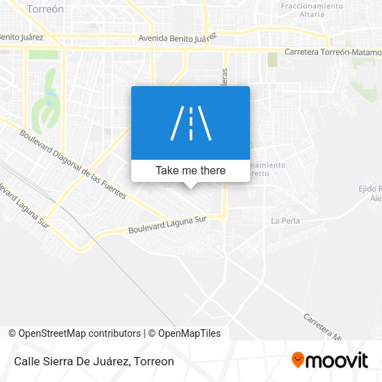 Calle Sierra De Juárez map