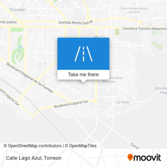 Mapa de Calle Lago Azul