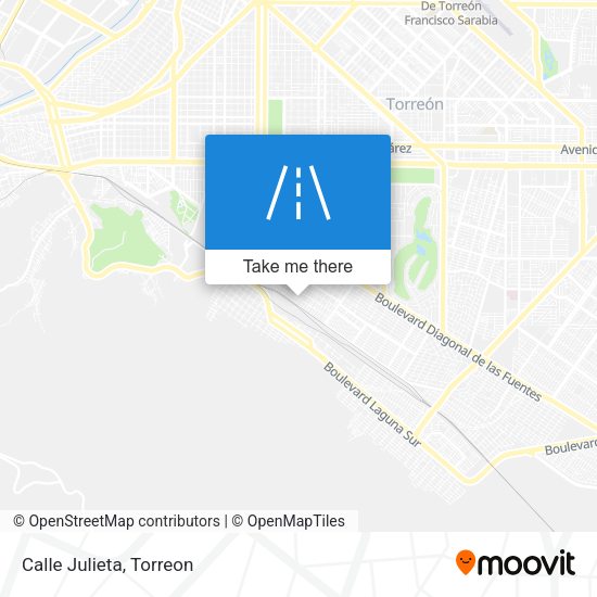 Mapa de Calle Julieta