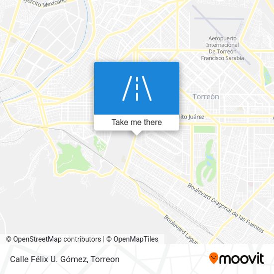 Calle Félix U. Gómez map