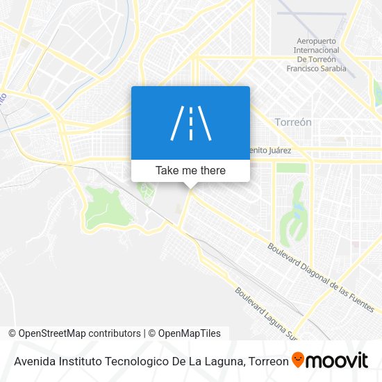 Avenida Instituto Tecnologico De La Laguna map