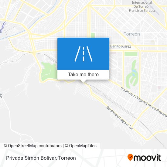 Mapa de Privada Simón Bolívar