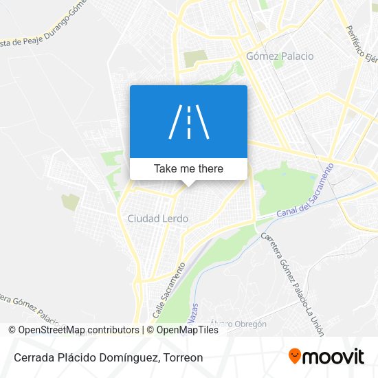 Mapa de Cerrada Plácido Domínguez