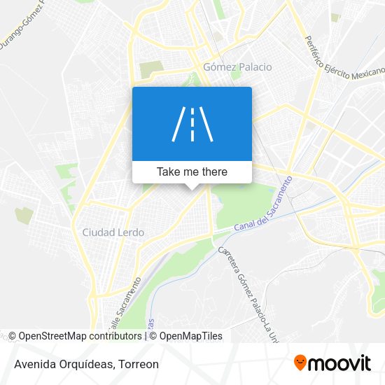 Avenida Orquídeas map