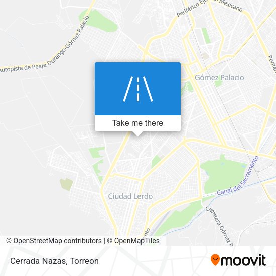 Mapa de Cerrada Nazas