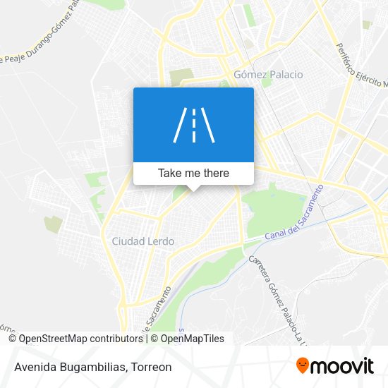 Mapa de Avenida Bugambilias