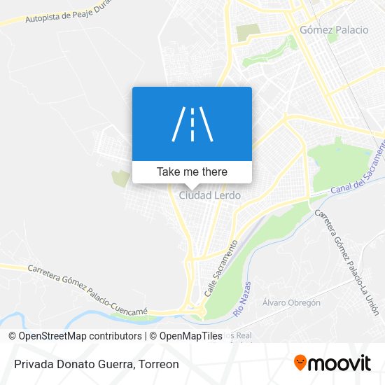 Mapa de Privada Donato Guerra