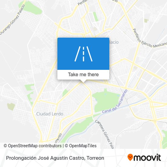 Prolongación José Agustín Castro map