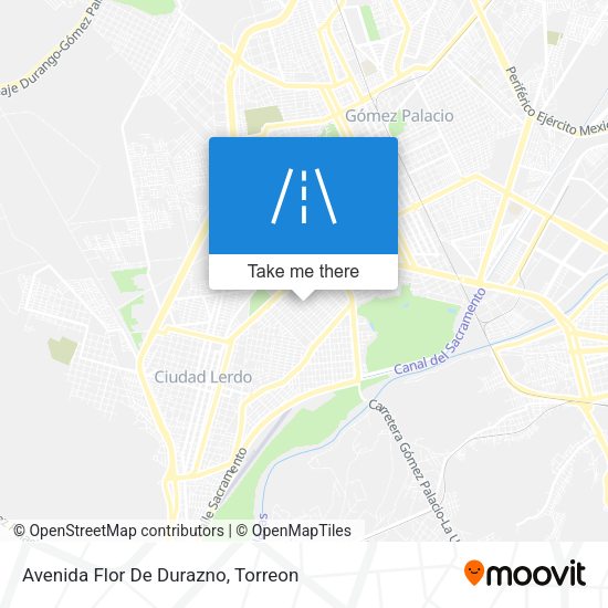 Mapa de Avenida Flor De Durazno