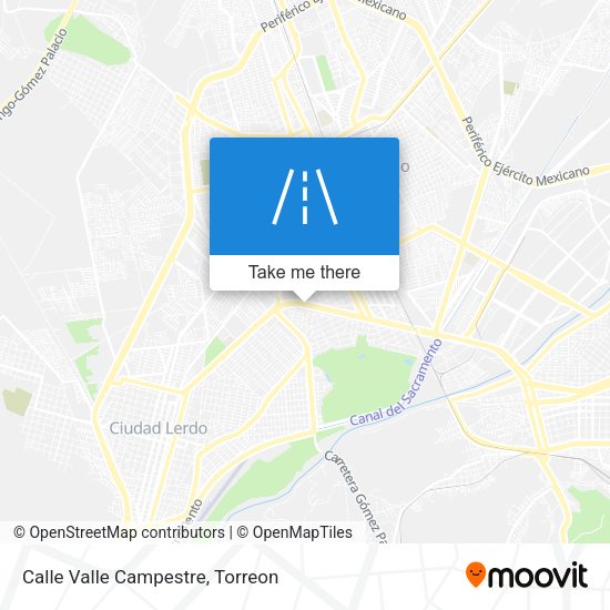 Mapa de Calle Valle Campestre