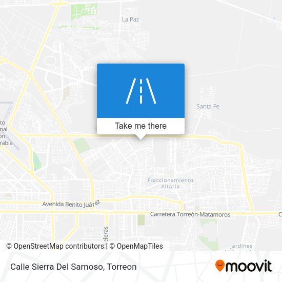 Calle Sierra Del Sarnoso map