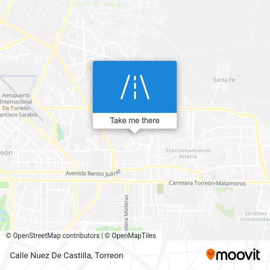 Mapa de Calle Nuez De Castilla