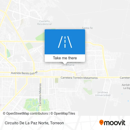 Circuito De La Paz Norte map