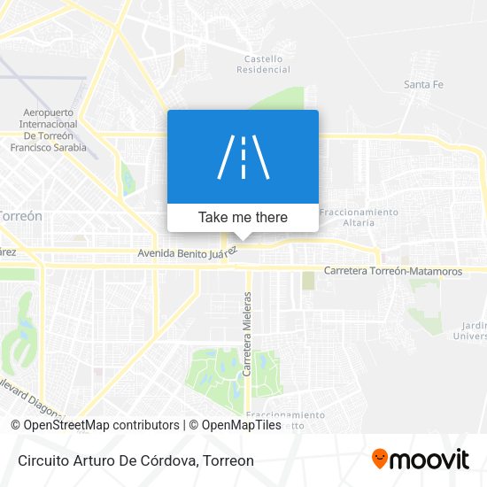 Mapa de Circuito Arturo De Córdova