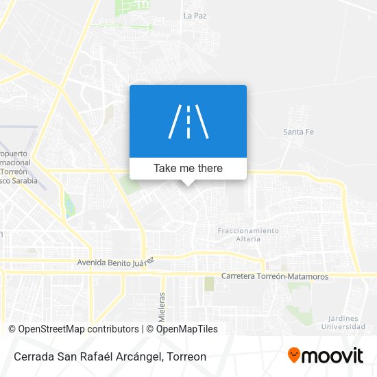 Cerrada San Rafaél Arcángel map