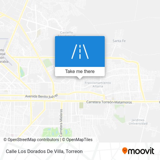 Mapa de Calle Los Dorados De Villa
