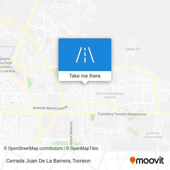 Cerrada Juan De La Barrera map