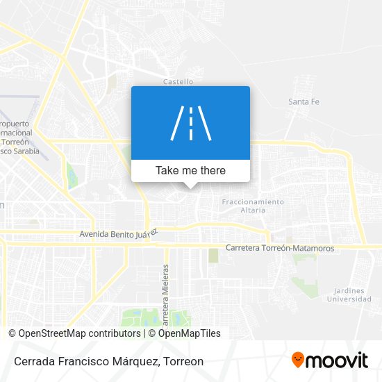 Mapa de Cerrada Francisco Márquez