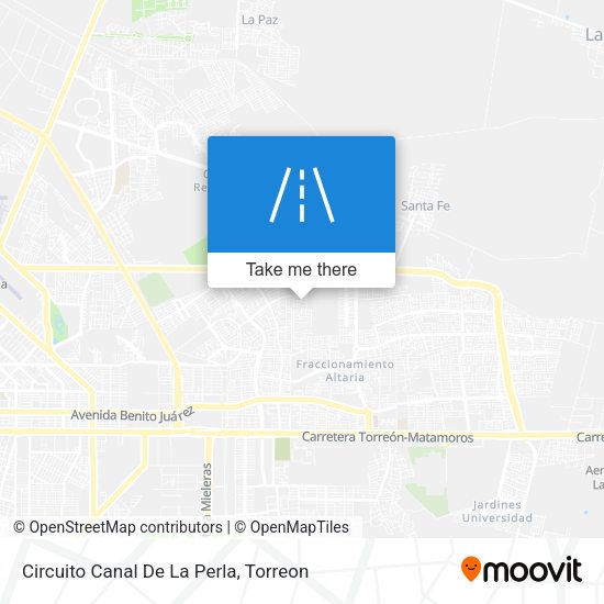 Circuito Canal De La Perla map