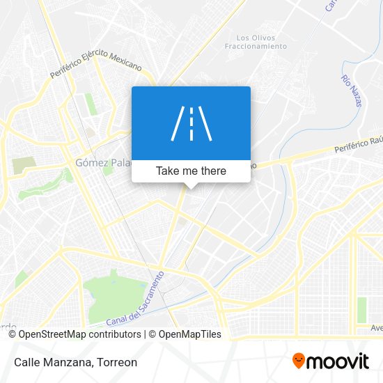 Mapa de Calle Manzana
