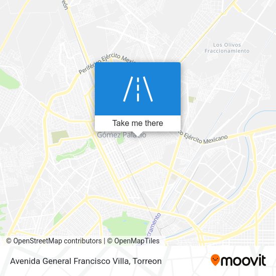 Mapa de Avenida General Francisco Villa