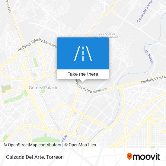 Mapa de Calzada Del Arte