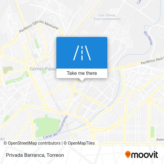 Mapa de Privada Barranca