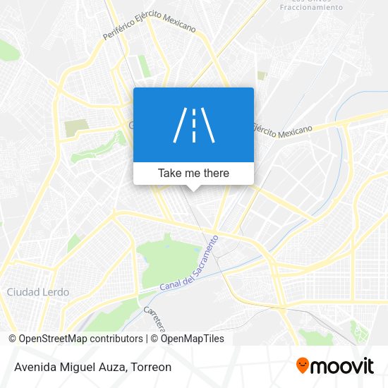 Mapa de Avenida Miguel Auza
