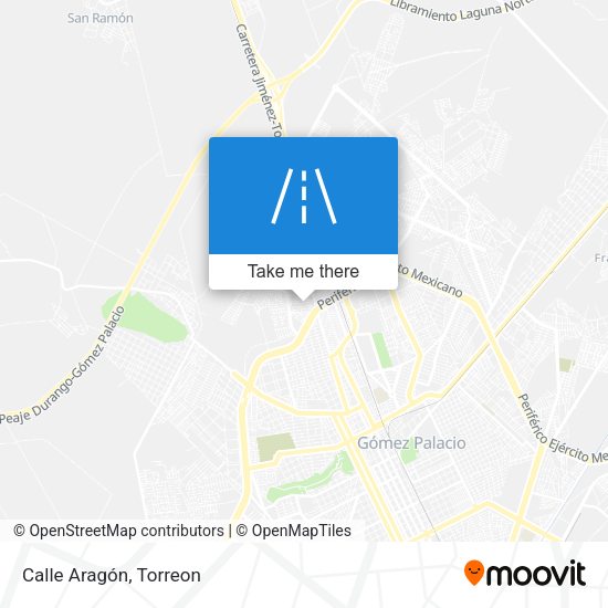 Mapa de Calle Aragón
