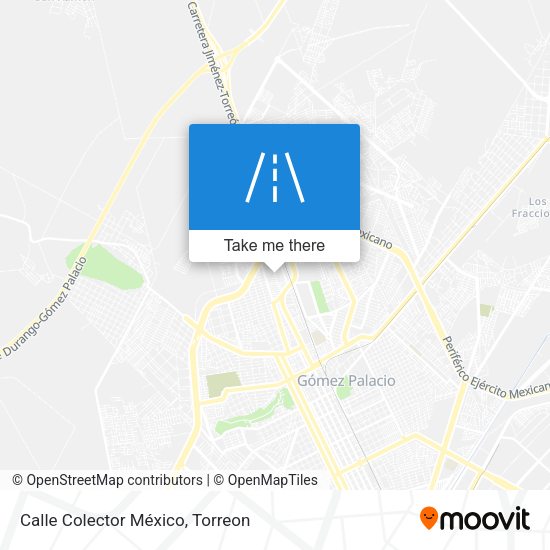 Calle Colector México map
