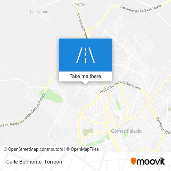 Mapa de Calle Belmonte