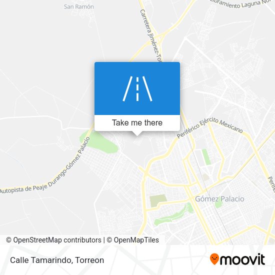 Mapa de Calle Tamarindo