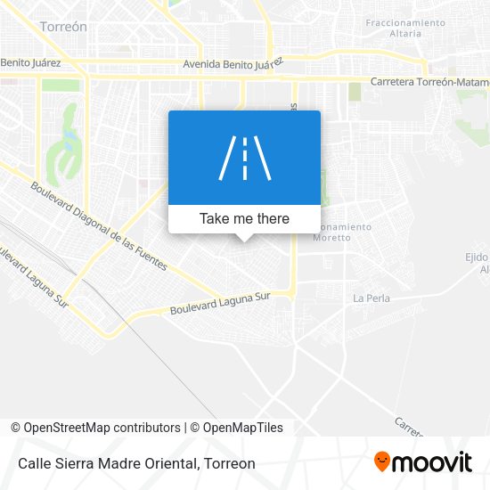 Mapa de Calle Sierra Madre Oriental