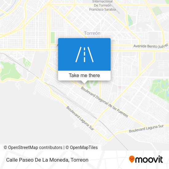 Mapa de Calle Paseo De La Moneda