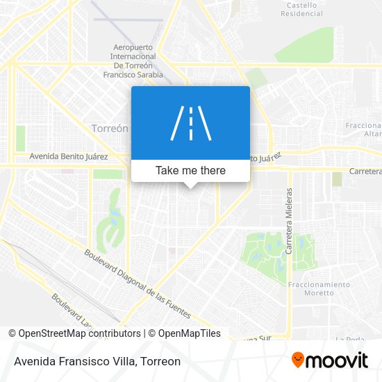 Mapa de Avenida Fransisco Villa