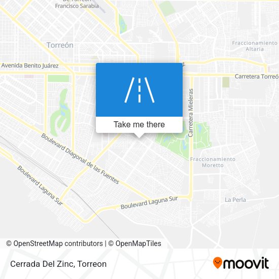 Mapa de Cerrada Del Zinc