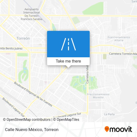 Calle Nuevo México map