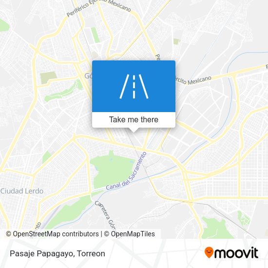 Mapa de Pasaje Papagayo