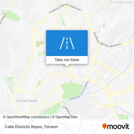 Mapa de Calle Dionicio Reyes