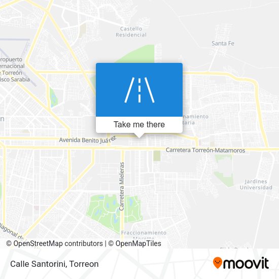 Mapa de Calle Santorini