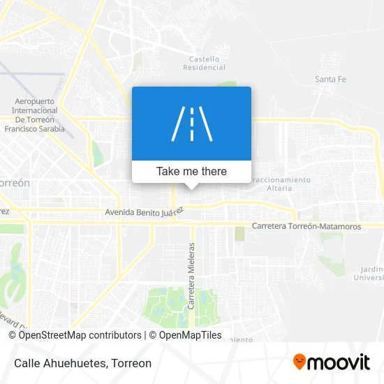 Mapa de Calle Ahuehuetes