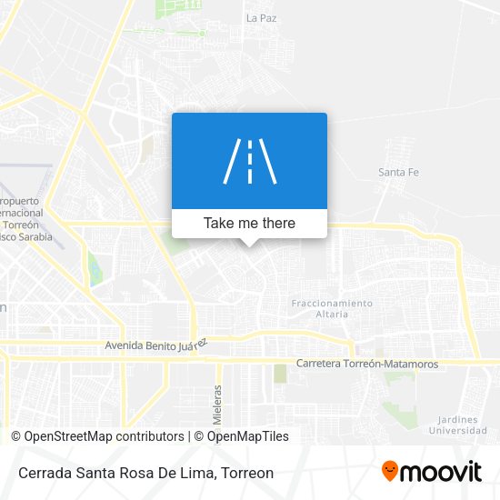 Mapa de Cerrada Santa Rosa De Lima