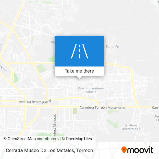 Cerrada Museo De Los Metales map