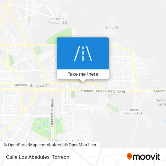Mapa de Calle Los Abedules